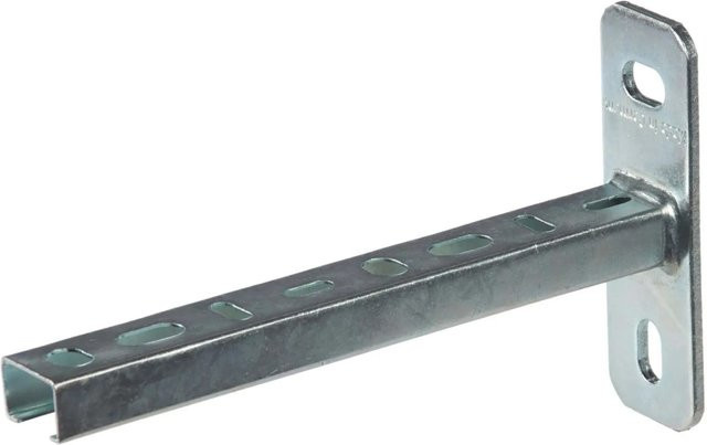 Dalsys Schienenkonsole Wandausleger aus verzinktem Stahl in Silber, B/T/H: 120 x 30 x 40 cm - Bild 1