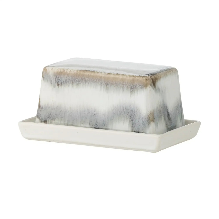 Bloomingville Butterdose aus Keramik in Grau Paula - Bild 1