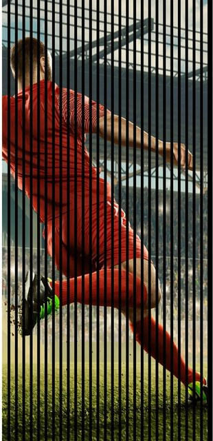 FN Acustico Akustikplatte Soccer 1 in Bunt aus PET und MDF, H x B x T: 2400 x 1133 x 19 mm - Bild 1