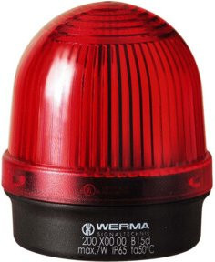 Werma Dauerleuchte Rot 12-240V mit B15d Fassung - Bild 1