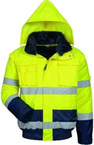 Elysee Warnjacke Siegfried in Gelb/Marine, Größe 2XL, nach EN ISO 20471 Klasse 3 - Bild 1
