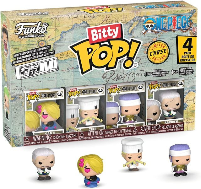 Funko One Piece Sanji, Bitty POP, 4er-Pack - Bild 1