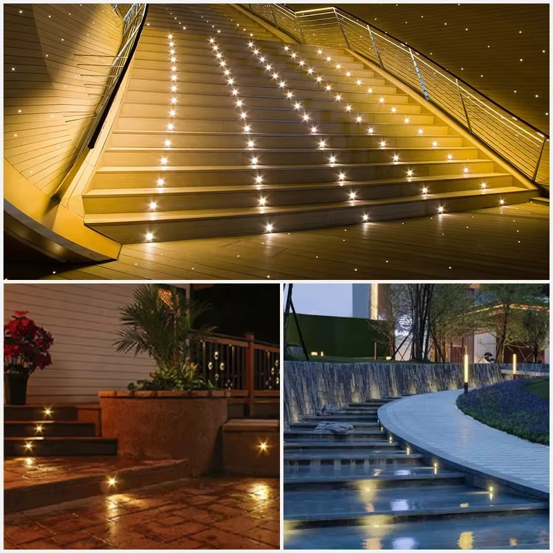 Ohlite Mini LED Bodenstrahler IP68 aus Edelstahl in Silber, warmweiß, rund für Garten, Terrasse und Pool - Bild 2
