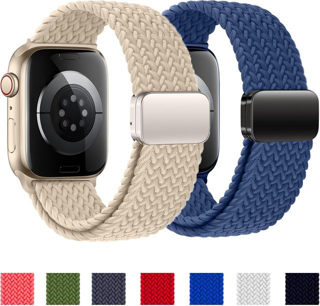 LCAPLE Uhrenarmband Textil, Geflochten, Magnetisch, Unisex - Bild 1