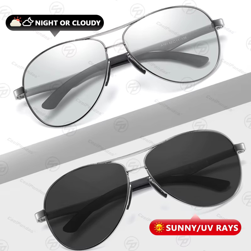 COOLPANDAS Sonnenbrille Aviator, Vollrand, Metall, polarisiert, Unisex - Bild 2