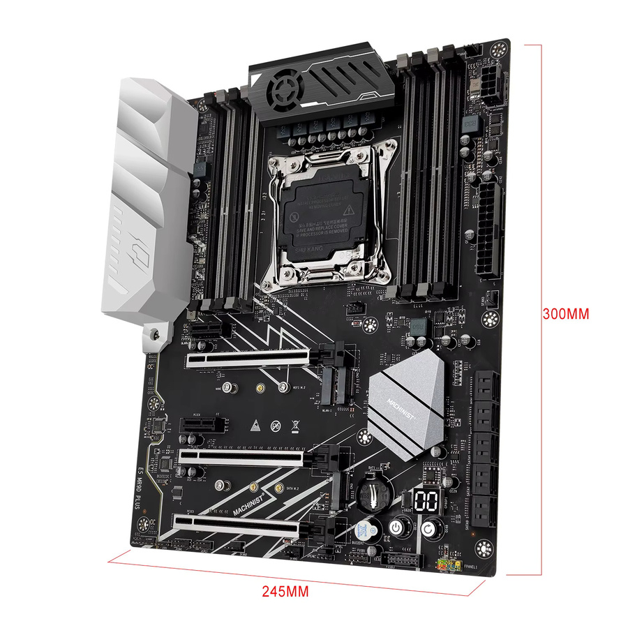 MACHINIST X99 Motherboard-Set LGA 2011-3 ATX mit Xeon E5-2697 V4 CPU, 64GB DDR4 ECC 2133MHz Speicher und NVME SATA M.2 Unterstützung, Schwarz - Bild 3