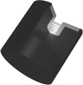 Elko Gummi-Metall-Puffer Typ E zylindrisch in Schwarz, Durchmesser: 30 mm, Höhe: 30 mm, Gewinde: M8 - Bild 1