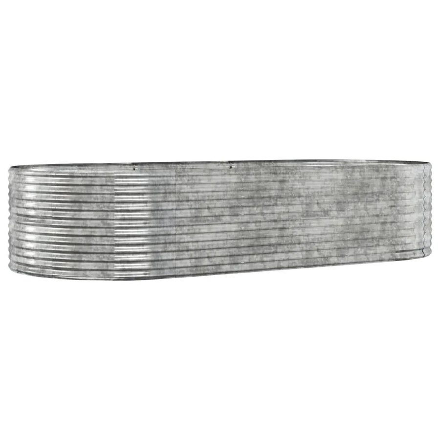 Furnicato Hochbeet aus verzinktem Stahl in Silber, B/T/H: 291 x 140 x 68 cm - Bild 2