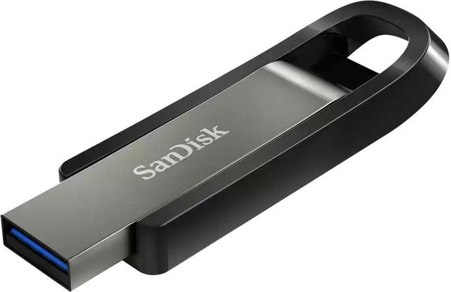 SanDisk Cruzer Ultra Extreme Go USB-Stick 128 GB in Silber und Schwarz - Bild 1