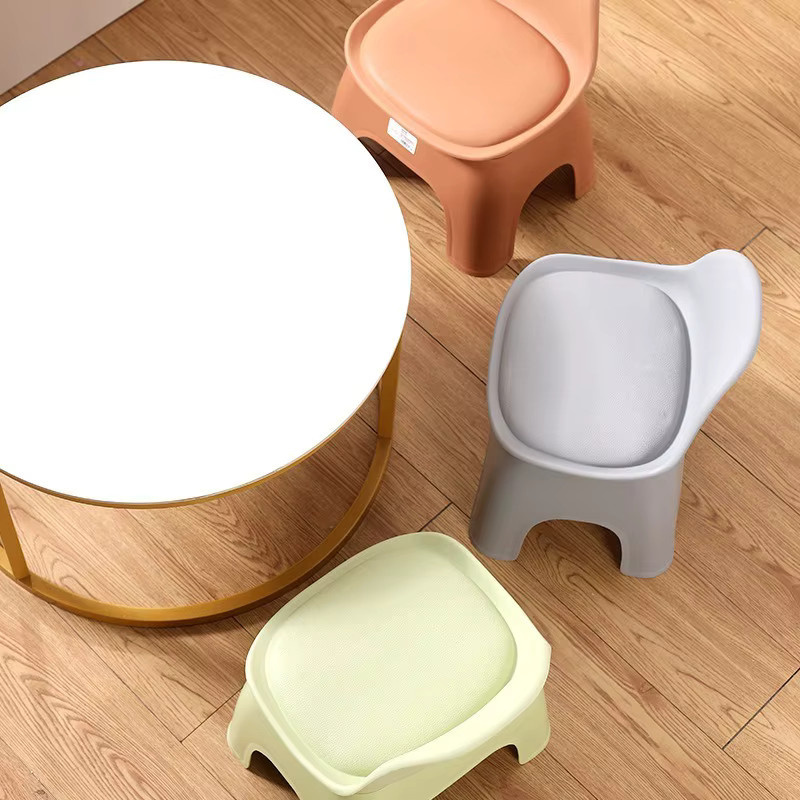 LIUSHADUOLA Hocker in Grau mit abnehmbarem Stoffbezug für Badezimmer, Wohnzimmer oder Kinderzimmer - Bild 2