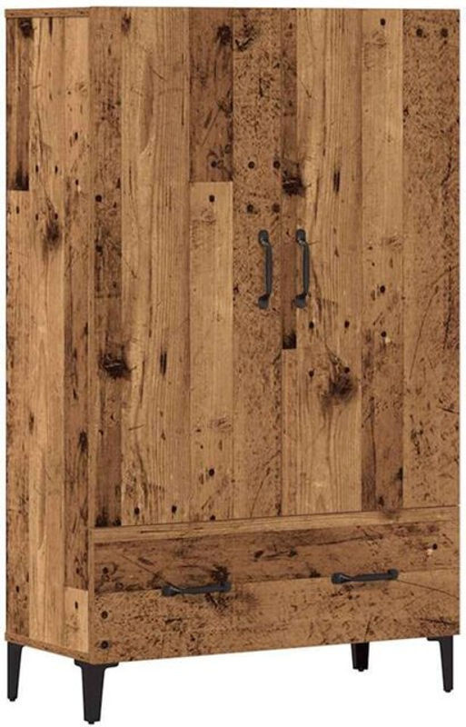 Vidaxl Highboard in Altholz-Optik Braun aus Holzwerkstoff im Landhaus und Industrial Stil, B/T/H: 70 x 31 x 115 cm - Bild 1