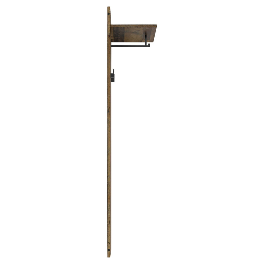 byLIVING Wandpaneel JAKOB in Old Wood Eiche mit Regal und 2 Haken, B/H/T: 48 x 140 x 28 cm - Bild 3