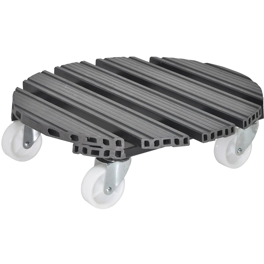 Wagner System Multiroller GreenHome Kübelroller aus WPC in Anthrazit Durchmesser: 38 cm - Bild 2