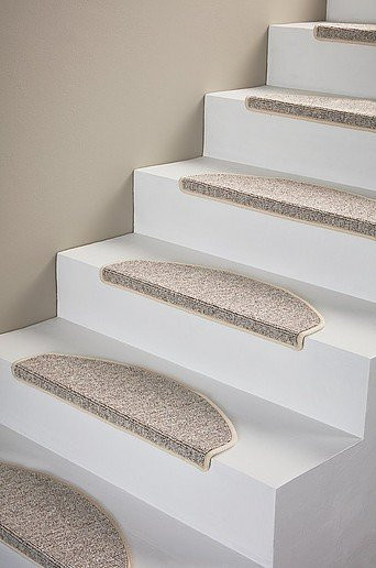 Jotex PASSO Treppenstufenmatte, 15 Stück, Beige, rutschfest, Polypropylen - Bild 1