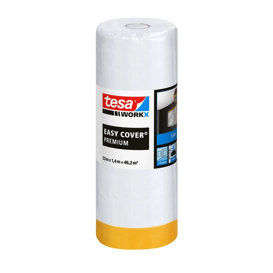 tesa Workx Easy Cover Premium Abdeckfolie Weiß Breite: 140 cm, Länge: 33 m - Bild 2