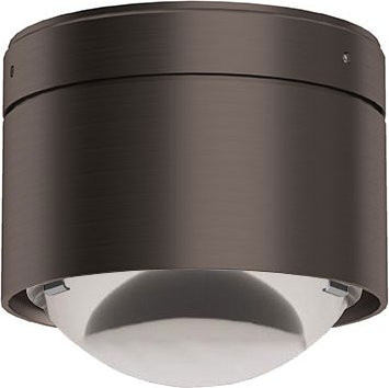 Top Light Puk! 80 One Avantgarde Deckenleuchte in Schwarz mit Holz und klarem Glas - Bild 1