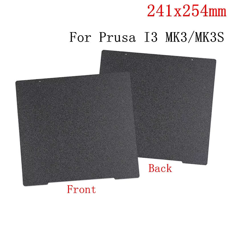 Prusa Flexibles Federstahlblech für MK4, MK3, MK3S+ Doppelseitige PEI-Platte Strukturierte und Glatte Oberfläche, Schwarz, B/T: 241 x 254 mm - Bild 4