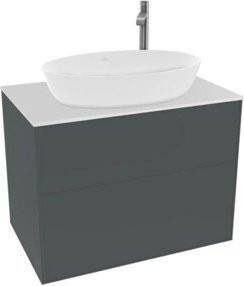 V&B Waschtischunterschrank Finion in Weiß lackiert, Breite: 80 cm, Tiefe: 50,1 cm - Bild 1