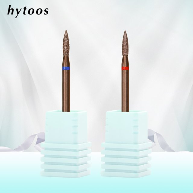 HYTOOS Flammen-Diamant-Nagelbohrer mit Kupferbeschichtung, 2mm, Unisex - Bild 1