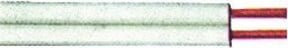 Kabelexpress Zwillingsleitung XYFAZ-H 2x0,75mm2, 25m-Ring, weiß - Bild 1