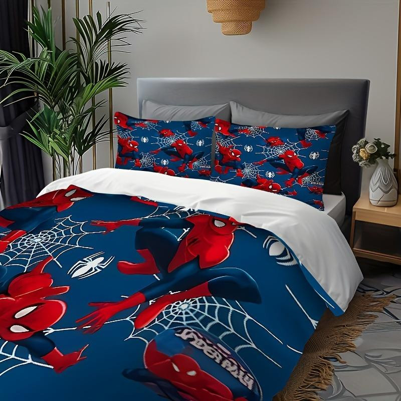Spider-Man Bettwäsche-Set aus 100% Polyester, 3-teilig, B/H: 180 x 220 cm - Bild 4