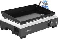Campingaz Plancha Othello 1 CV Grillplatte aus emailliertem Stahl in Schwarz mit integriertem Abflussloch und herausnehmbarem Fettauffangbecher - Bild 1