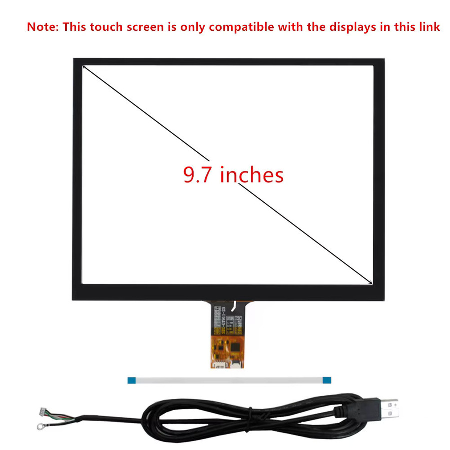 Heyman LCD Display Screen Monitor mit Control Driver Board und Digitizer Touchscreen für iPad 3/4 9,7 Zoll LP097QX1-SPA1 LTL097QL01 DIY IPS 2K - Bild 3
