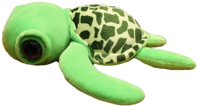 Yiran Health & Beauty Grüne Schildkröte Plüschtier, 43cm, ab 14 Jahren - Bild 1