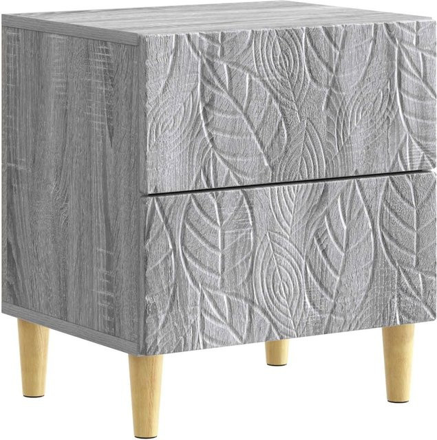 vidaXL Nachttisch modern in Grau Sonoma aus Holzwerkstoff, B/T/H: 43 x 34,5 x 48 cm - Bild 1