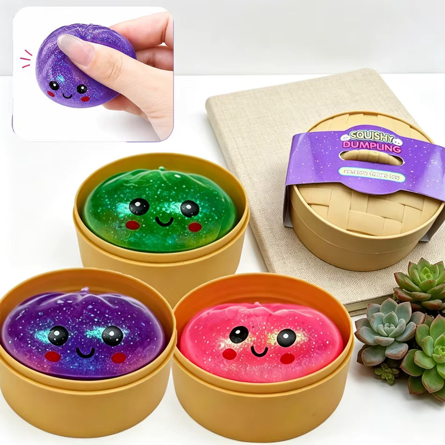 Potdemiel Bunte Simulierte Knödel-Squishy-Blindbox, Quetschspielzeug, ab 3 Jahre - Bild 2