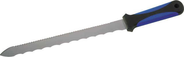 LUX-TOOLS Dämmstoffmesser mit Edelstahlklinge in Blau, Länge: 28 cm - Bild 1