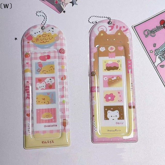 Transparenter 4-Fächer-Kartenhalter aus PVC für Korea Idol Mini-Fotokarten und Lesezeichen - Bild 1