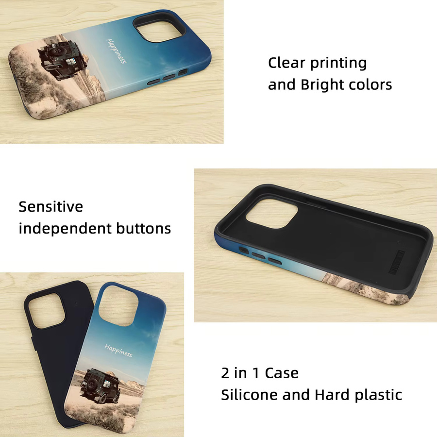 Personalisierte Hardcase Handyhülle mit eigenem Foto für Apple iPhone 15 14 13 12 Pro Max Plus XR XS 11 in Multicolour - Bild 3