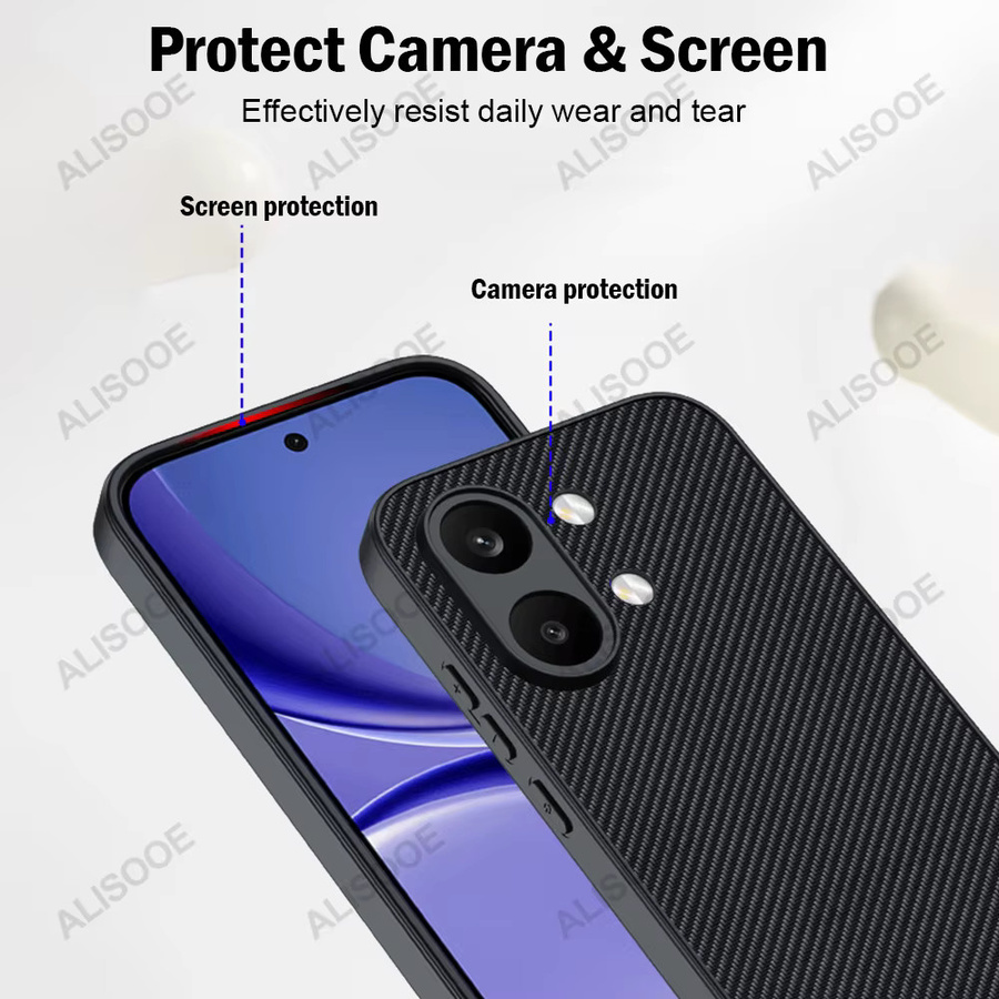 Stoßfeste Schutzhülle für Xiaomi POCO X8 Pro Max und POCO X8 Pro mit luxuriöser Faserstruktur aus PU-Leder und Kunststoff in Schwarz oder Blau - Bild 4