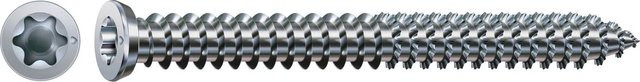 Spax Rahmenanker Flachsenkkopf in Silber, 18 Stück, Durchmesser: 7,5 mm, Länge: 180 mm - Bild 1
