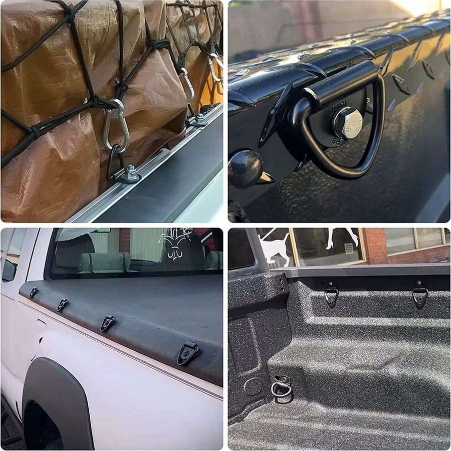 lekefever D-förmige Haken aus Eisen als Ankerringe und Aufhängungsringe für Frachtbinder, Bilderrahmen, LKW-Anhänger, Wohnmobile und Schiffszubehör - Bild 5