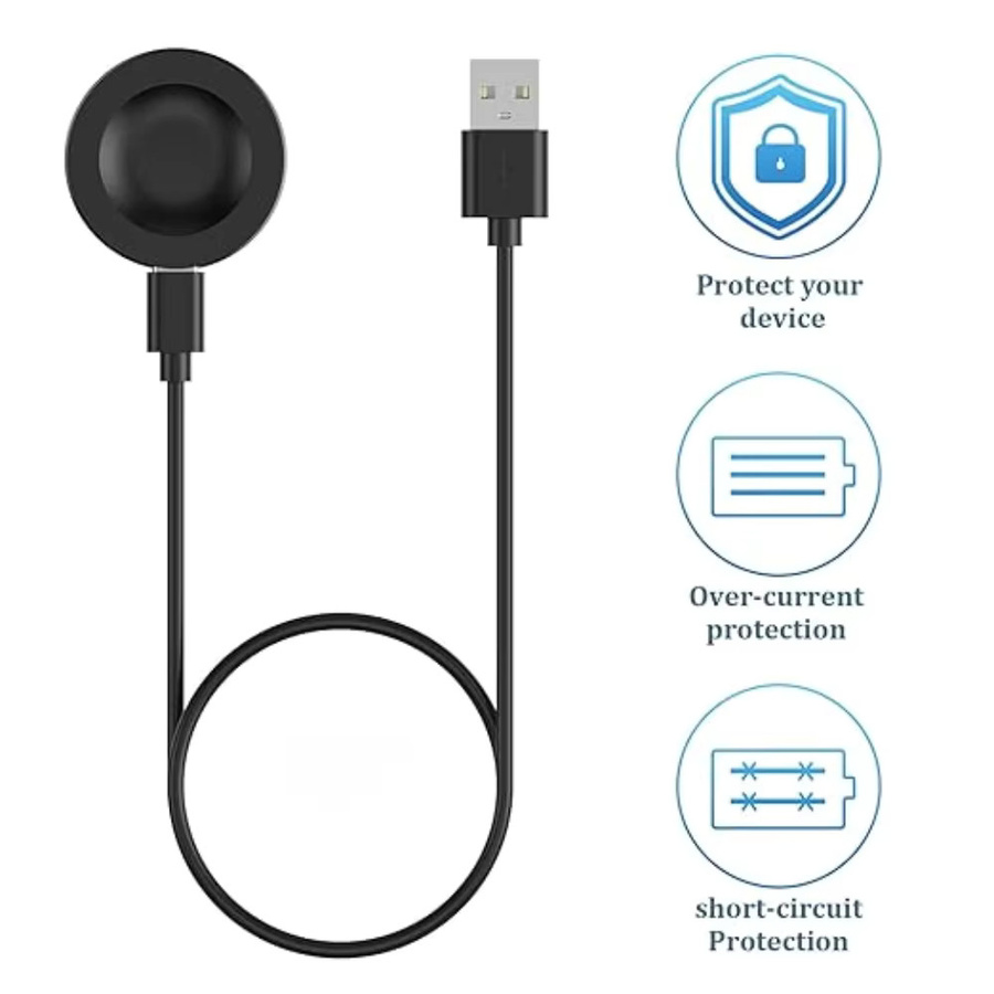 Huawei USB-Smartwatch-Ladegerät Ersatz-Ladekabel in Weiß für Huawei Watch GT5 Pro, GT5, GT4, GT3 Pro, GT3, Watch 4 und Buds - Bild 2
