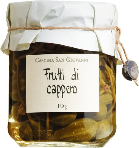 Cascina San Giovanni Kapernäpfel in Weinessig 180 g - Bild 1