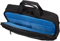 STOP Laptoptasche GRANADA aus Recycling-PET für Notebook bis 17 Zoll und Tablet in Schwarz mit Trolleyband und abnehmbarem Schultertrageriemen - Bild 1