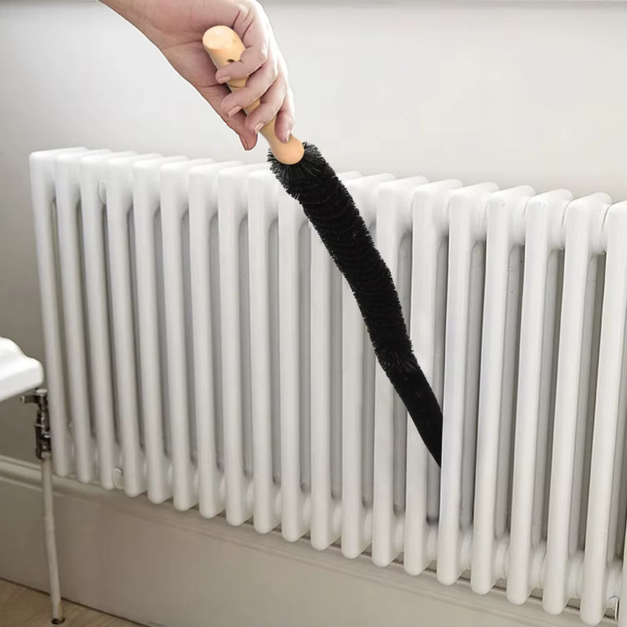VIBRATITE Heizkörper-Reinigungsbürste und Staubwedel in Schwarz, Länge: 75 cm - Bild 2