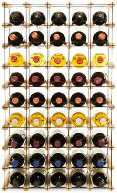 PROREGAL Modulares Weinregal Vinotega aus massivem Kiefernholz in Natur, H x B x T: 92,5 x 52,5 x 24,5 cm - Bild 1