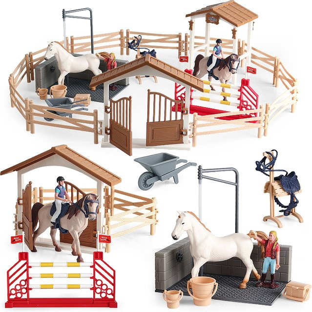 Oenux Bauernhof Pferderennen, Actionfiguren, Tiere, Kunststoff - Bild 1