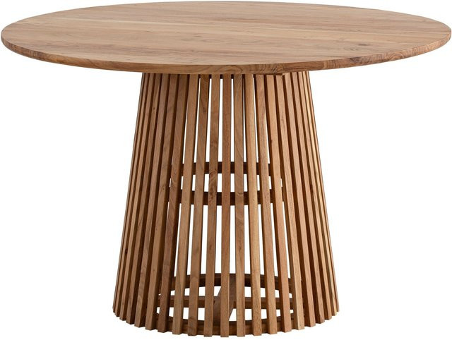 Esstisch aus Akazienholz Massivholz in Braun, quadratisch, B/H/T: 120 x 77 x 120 cm - Bild 1