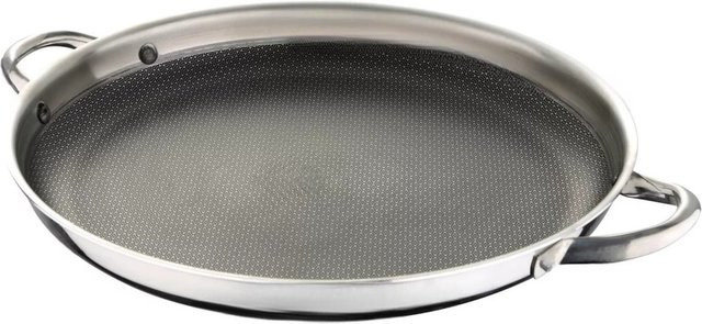 Cheffinger Antihaft-Pfanne mit Wabenstruktur aus Edelstahl in Silber, Durchmesser: 36 cm, für Induktion geeignet - Bild 1