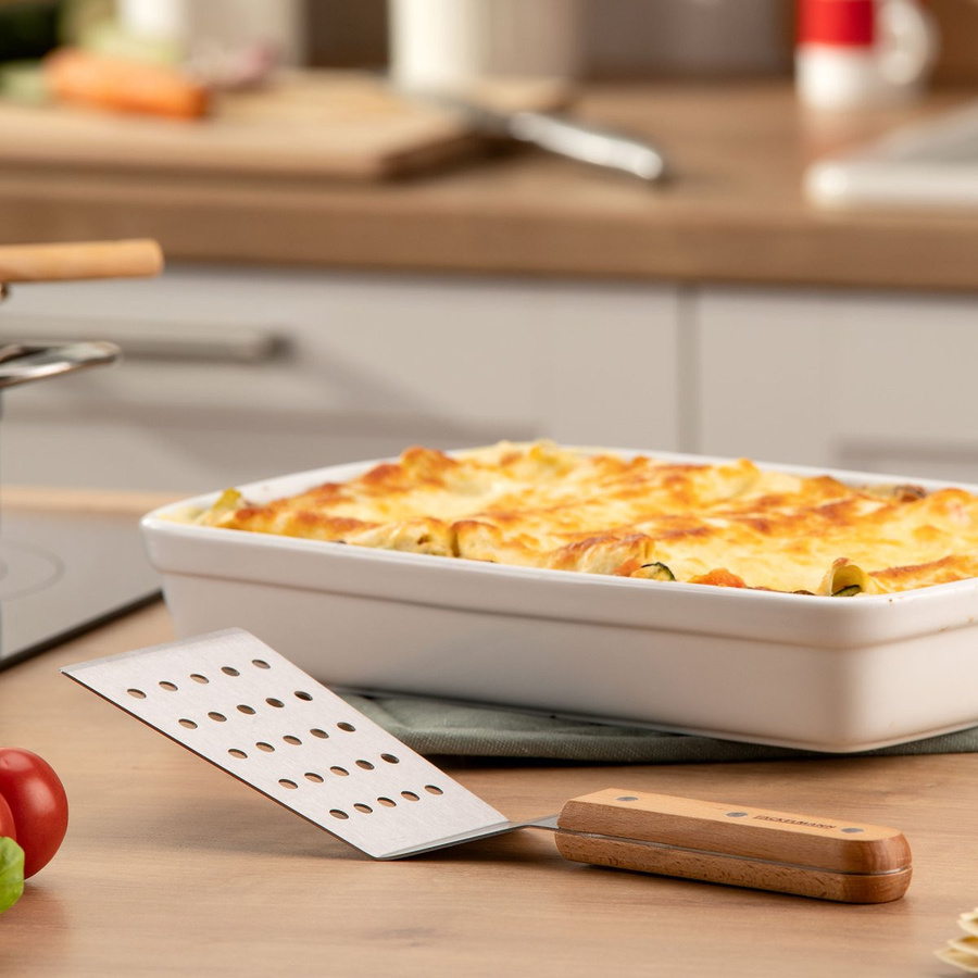Fackelmann Lasagneheber FAIR aus Edelstahl und Holz in Silber - Bild 2