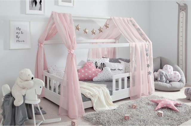 TiCAA Tüll-Set für Hausbett Kay in Pink - Bild 1
