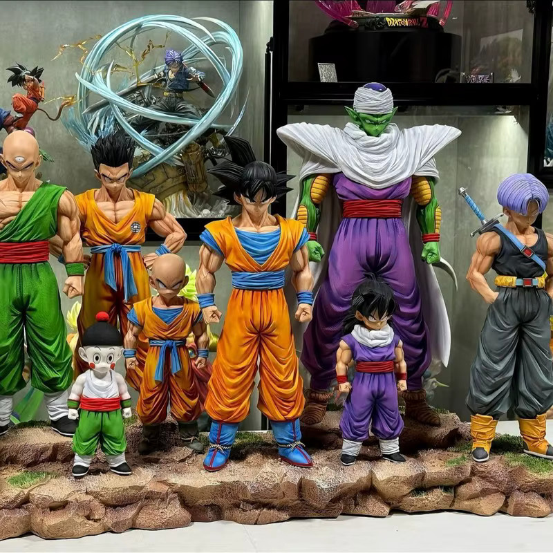 Bandai Dragon Ball Z Infinite Z Warrior Set mit 9 Anime-Figuren wie Goku, Gohan, Vegeta, Piccolo und Trunks in Multicolor - Bild 3