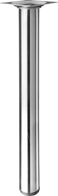 Hettich Tischbein in Edelstahl-Optik, Farbe Silber, Durchmesser: 30 mm, Höhe: 300 mm - Bild 1