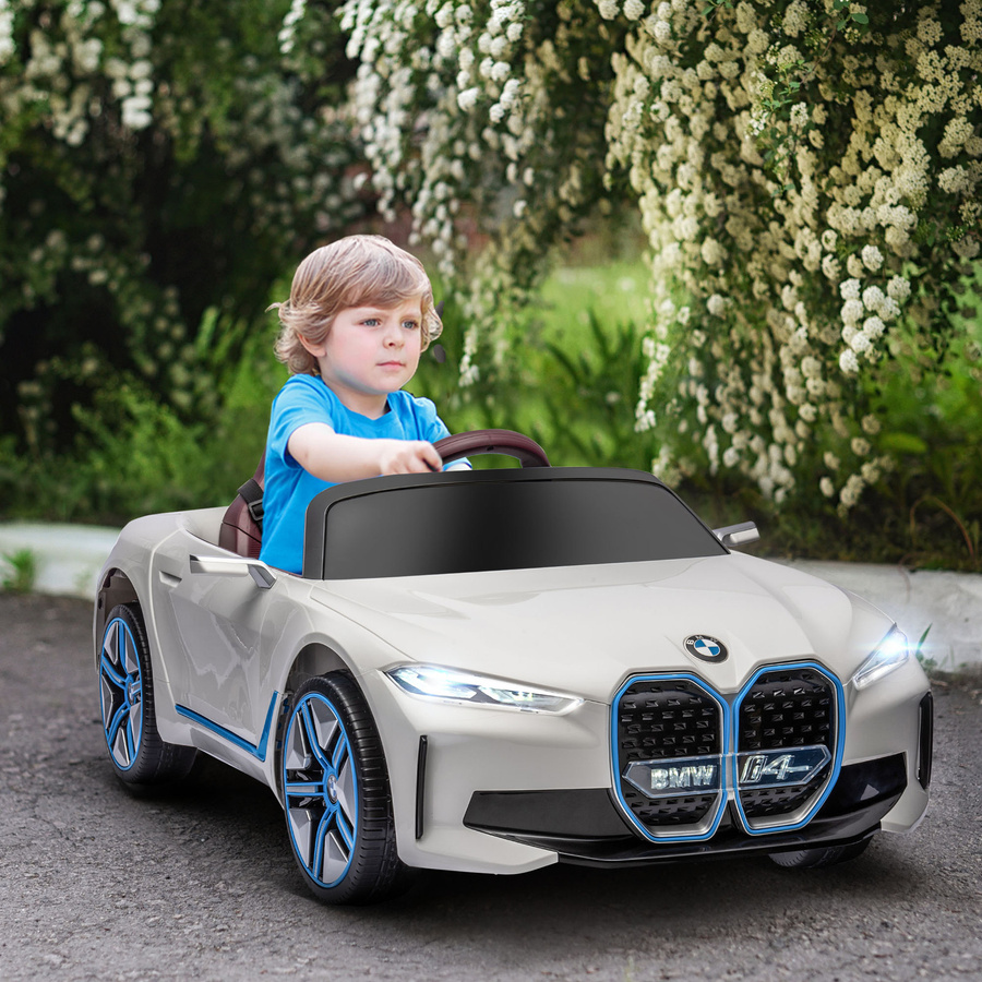 HOMCOM BMW Kinder Elektroauto, Weiß, mit Fernbedienung, ab 3 Jahre - Bild 2