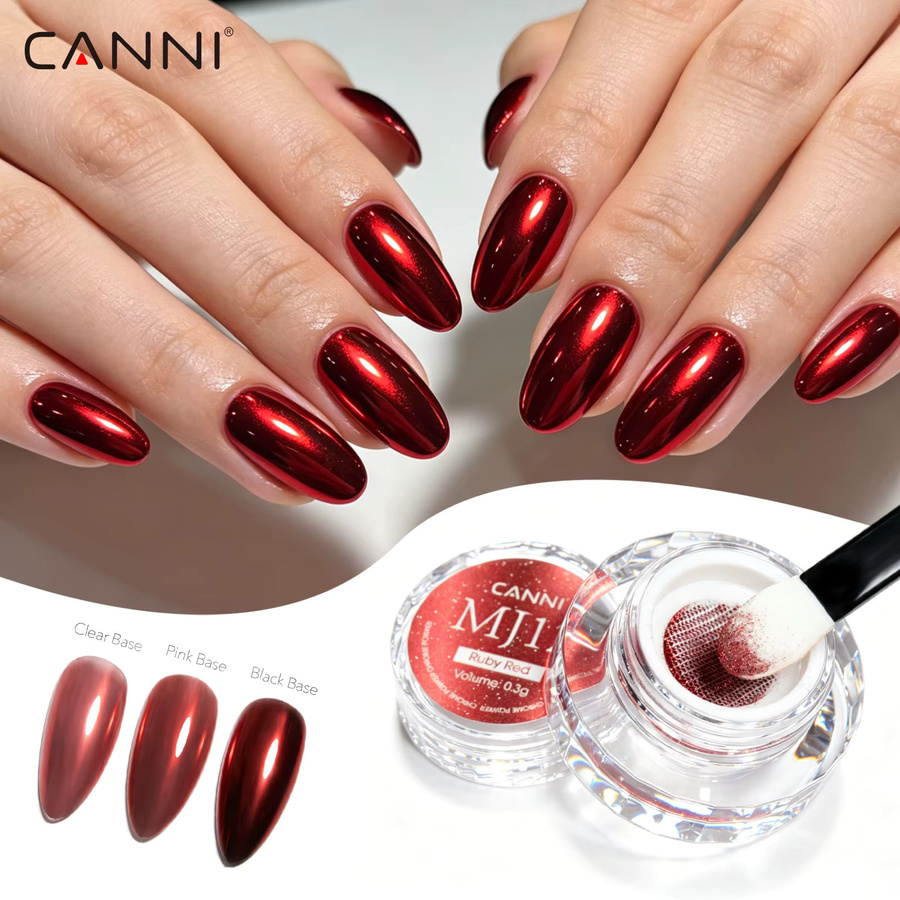 CANNI Nagelpuder Aurora Perlmutt, Metallic-Effekt - Bild 3